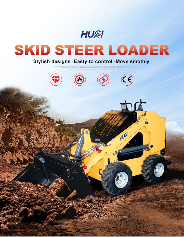 Crawler Loader Original Direct Moving Type Skid Steer Loader with 375KG Operating Weight