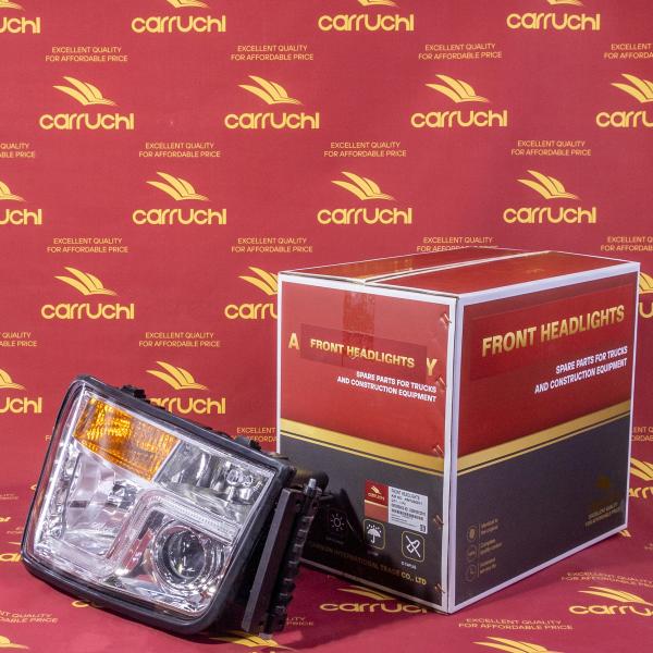 Left Headlight Assembly Applicable To Shacman Delong H3000/M3000/L3000/X3000 Cab Lighting System Carruchi Brand Truck Spare Parts KM1000011