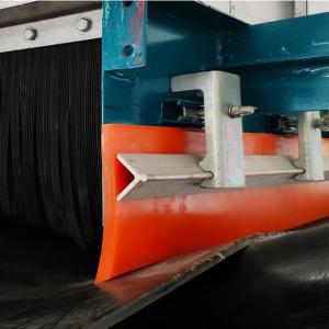 China Polyurethane Skirt Rubber For Conveyor Mining Bulk Material Handling on sale