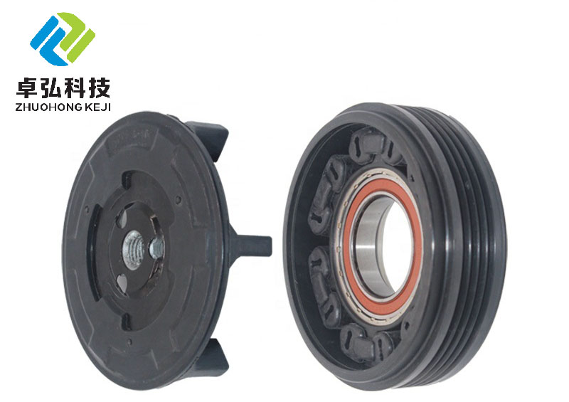 Auto AC Compressor Pulley Clutch Kit 4PK 125MM 12V for BMW E60 530 525 OE NO. 6SEU16C