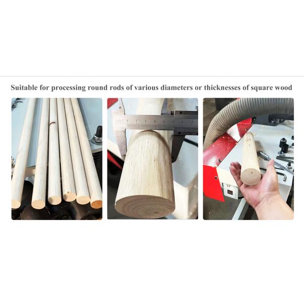 1050mm Working Width MB9012B Woodworking Machinery Round Rod Stick Making Machine Wood Broom Handle Machine