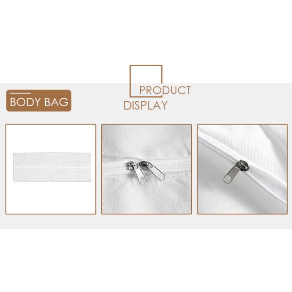 White Chlorine Free PEVA Body Bags with Build In Handles,dead corpse non-woven body bag,funeral supplies package