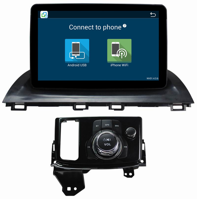 Ouchuangbo car radio stereo head unit android 8.1 for Mazda CX-4 with BT USB wifi SWC dual zone gps navi