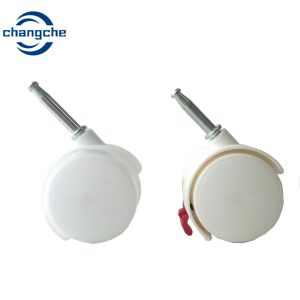 Biege PP Threaded Stem Furniture Casters Office Chair Caster Replacement