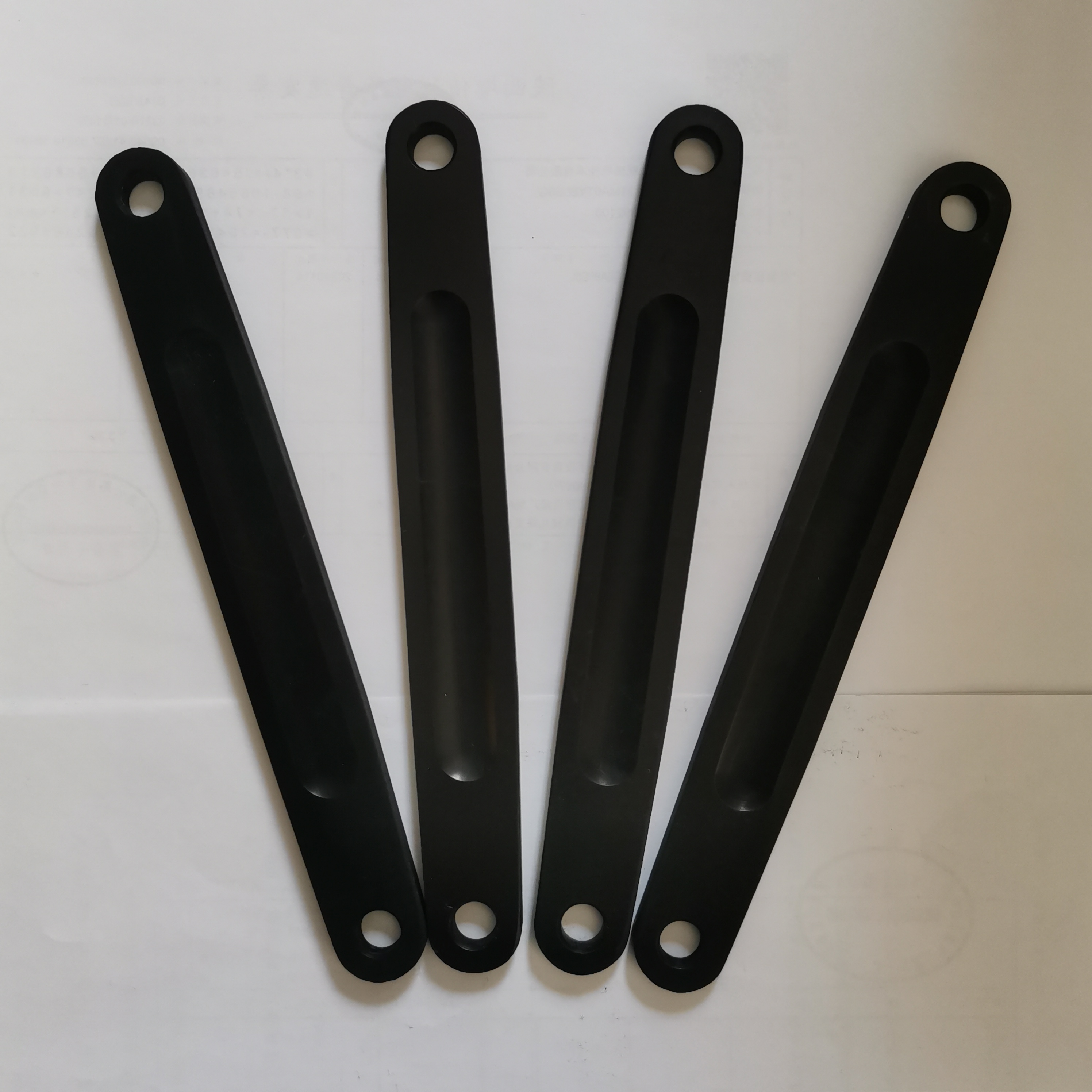 Universal Black 5" Aluminum Jacobs Ladder Straps Quick and Easy Installation for Cars
