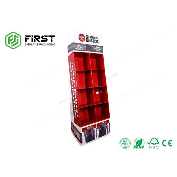Cheap Advertising Cardboard Display Customized Printing Promotional Corrugated Floor Display Stand for sale