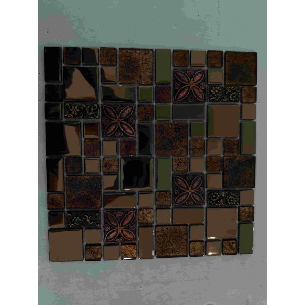 30x30 Glass Mix Color Stone Crystal Mosaic Tiles