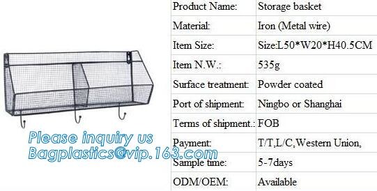 Different shapes metal wire mesh file baskets office supply baskets wholesale, magazine office document file holder shel
