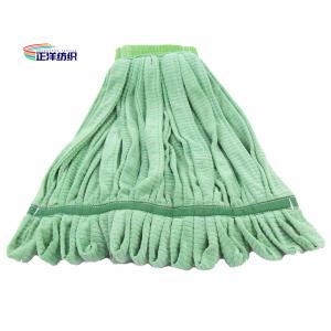 Quality 18oz Wet Mop Refill Pads Large Size Green Loop End Tube Mop Head wholesale