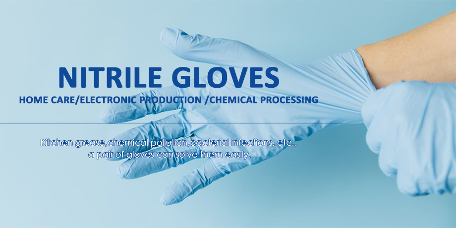 4mil Nitrile Disposable Gloves Powder Free Black Nitrile Hand Gloves Disposable Non Sterile