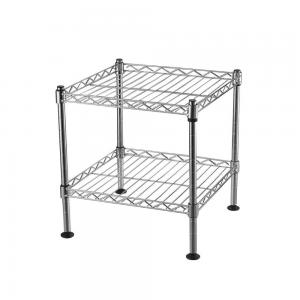 2 Tier 12” Deep Chrome Light Duty Home Kitchen Wire Shelving Units With NSF Certification