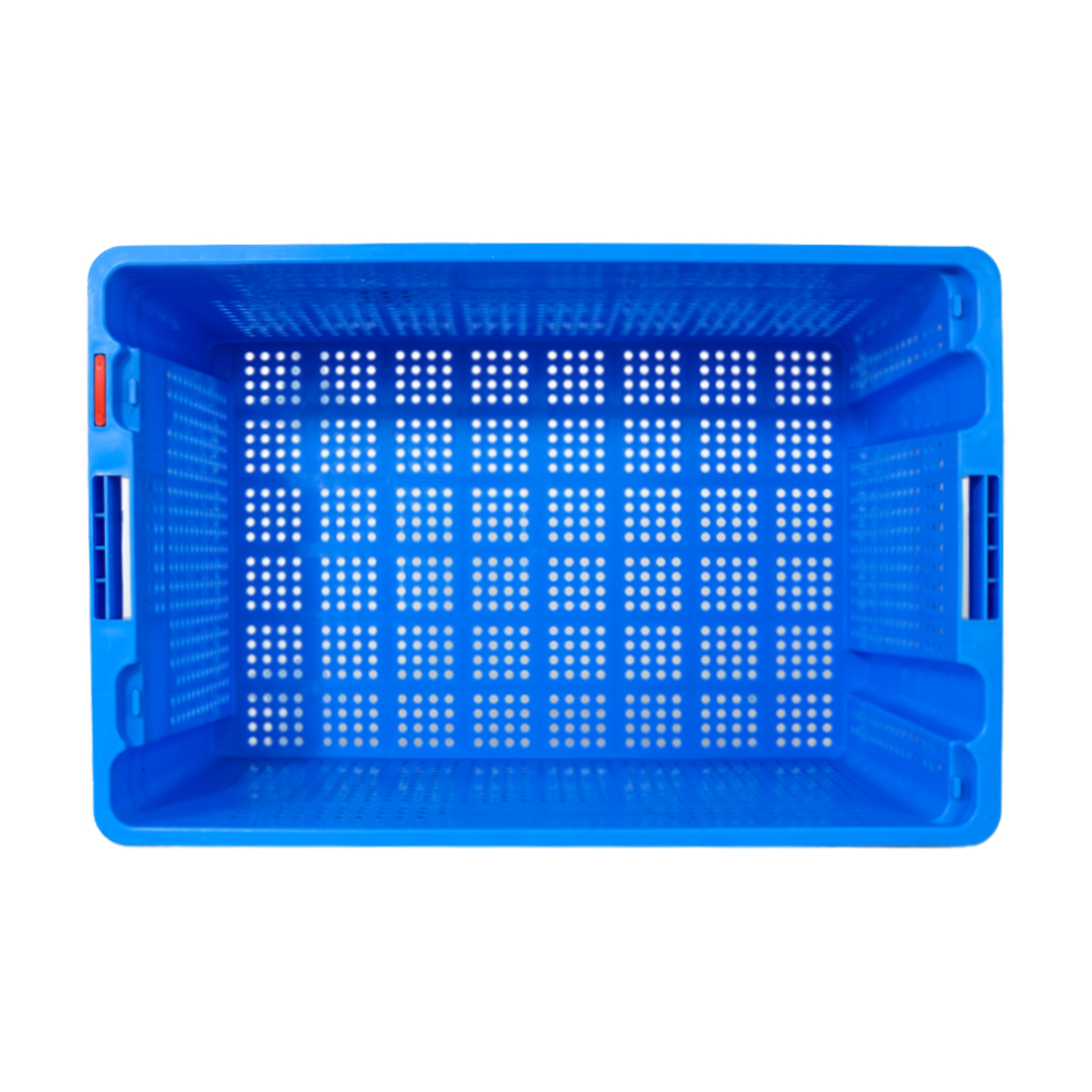Supermarket Customized Color Plastic Mesh Crate for Dislocation Vegetables and Fruits