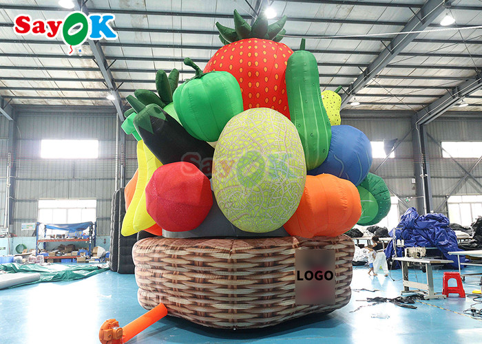5m High Inflatable Fruit Vegetable Tree Orchard Plant Balloon For Stage Garden Park Decoration