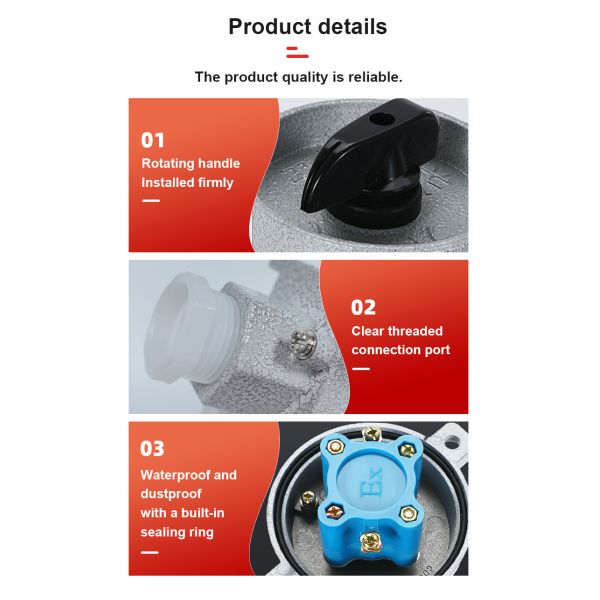 Industrial Explosion-Proof Lighting Switch Single & Double Anti-Corrosion Wall Switch 10A 16A wall electric switches