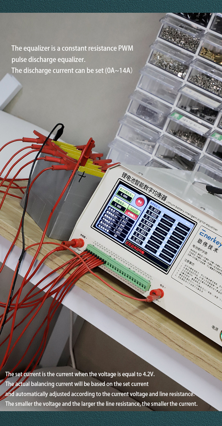 Enerkey 2S-24S 14A Automatic Intelligent Equalizer Batteries Balancer For NCM LFP/ LTO Battery Pack