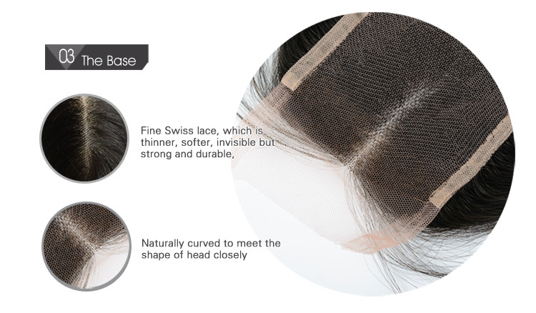 Virgin Brazilian lace band frontal 360 Lace Frontal 22X4X2 with elstic black band