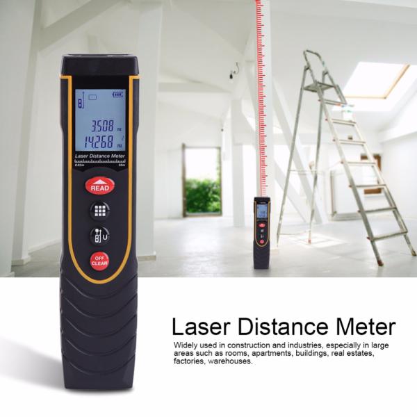 35m Pen style Hand-Held Digital Laser Distance Meter trena laser Range Finder Tape Measure tools device LCD display W-Ba