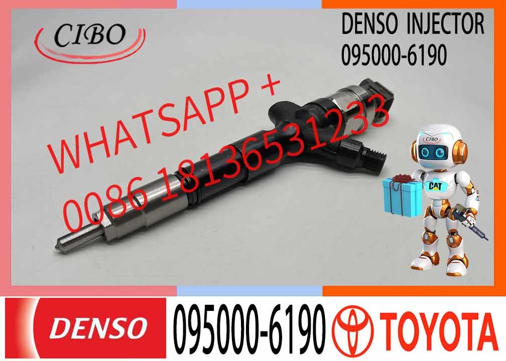 New 095000-7390 Denso Common Rail Diesel Injector 095000-6190 23670-30100 For Toyota Hilux Hiace 2.5 D 2KD-FTV Engine