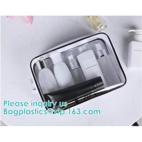 transparent cylinder zip PVC tube bag with hang hook for storage underwear portable PVC, Tube Cylindrical PVC packing Ba