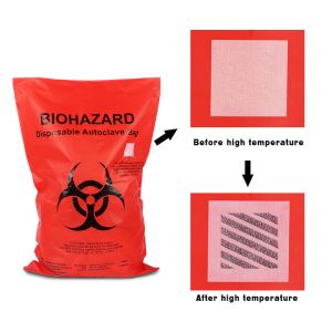 Quality Autoclavable PP Biohazard Plastic Bags With Temperature Indicator wholesale