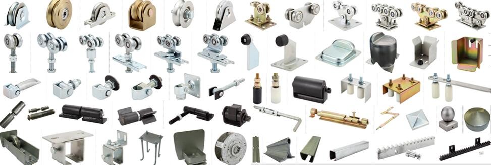 galvanized sliding door roller with 2 wheels