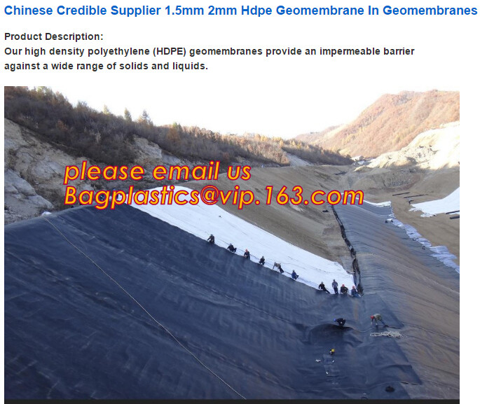 eco-friendly hdpe geomembrane liner geomembrane price,eco-friendly hdpe geomembrane liner waterproofing membranes BAGEAS