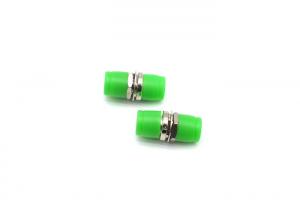 China Small D Fiber Optic Adapter Small Flange Adapter Green With UPC Coupling Face on sale