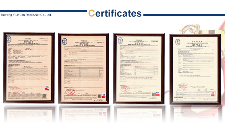 CCS ABS Certified Polypropylene Orange Rope for Shipbuilding Industry