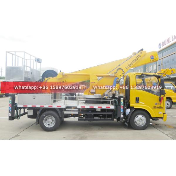 Philippines KV100 ISUZU Hydraulic Telescopic Boom Elevating High Altitude Working Height Aerial Work Platform Truck 33 Meter