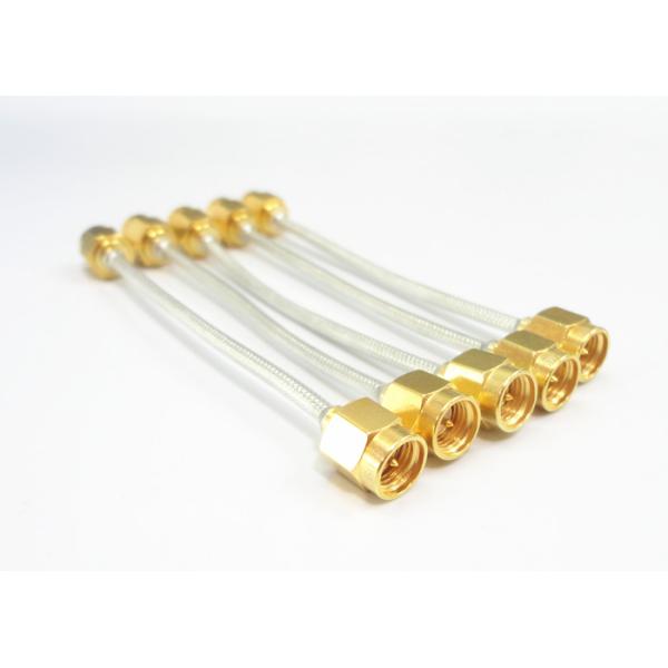 Copper Connector Male RF Cable Assemblies SMA 50 Ohm Gold Plated