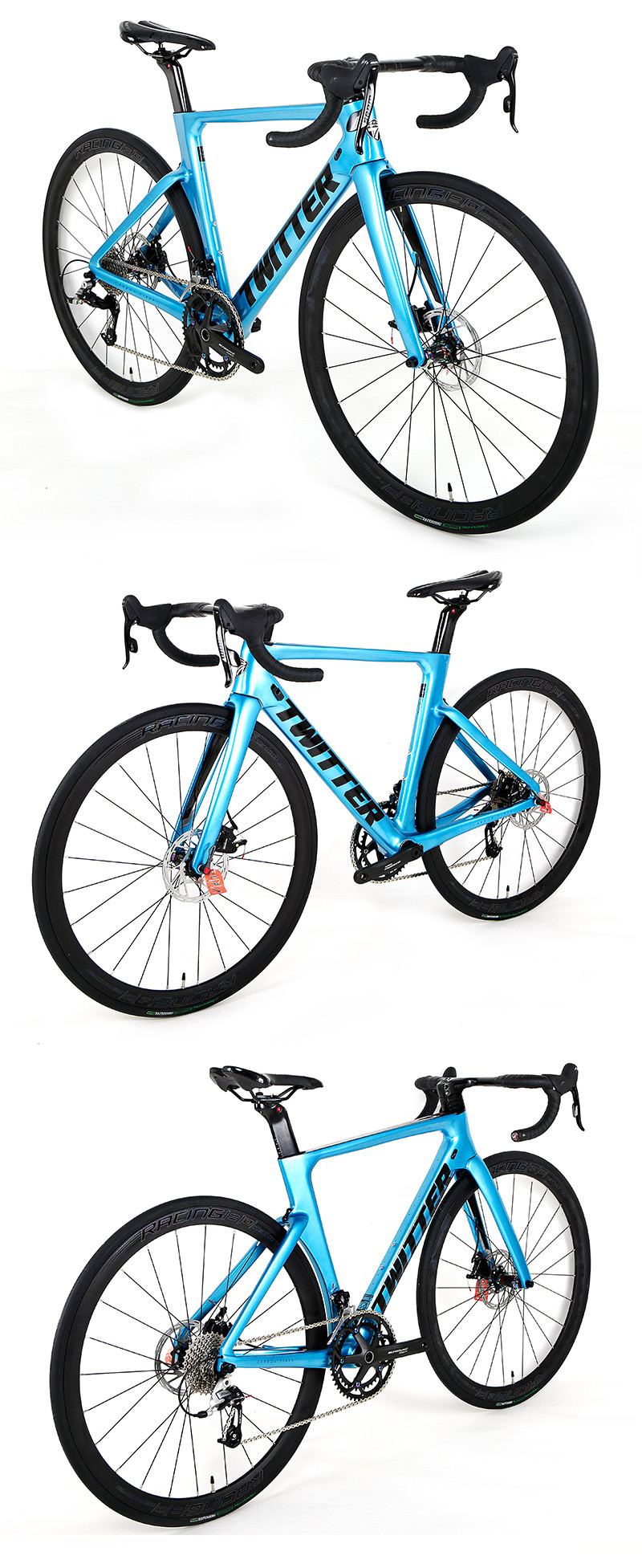 EPS Frame T900 Carbon Fiber Gravel Bike Hydraulic Disc Brake Twitter Carbon Gravel Bike