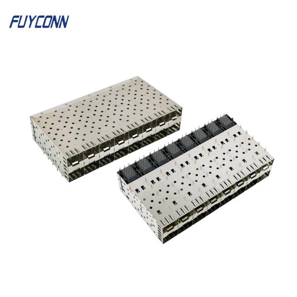 320pin Female SFP Connector 2x8 Ports Press-Fit Stackable
