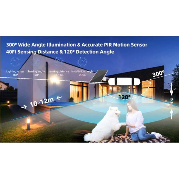 30m IR Solar Dual Linkage Cameras With Built In 90db Siren Alarm 1500 Lumen