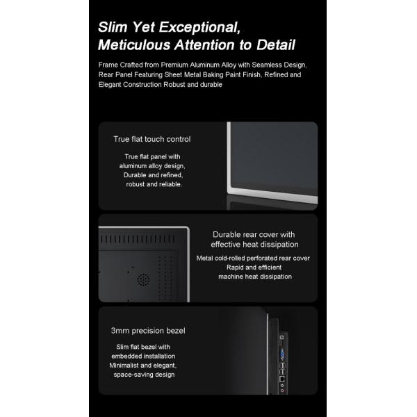 21.5 Inch High Brightness Sunlight Viewable Touch Screen Embedded Panel PC