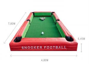China Custom Inflatable Snooker Ball Games Inflatable Billiards Table Sport Games on sale