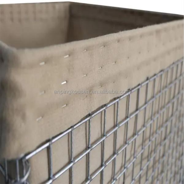 Galvanized Defence Barriers 2x1x1 Flood Protection Barrier Bastion Wall Square Hole