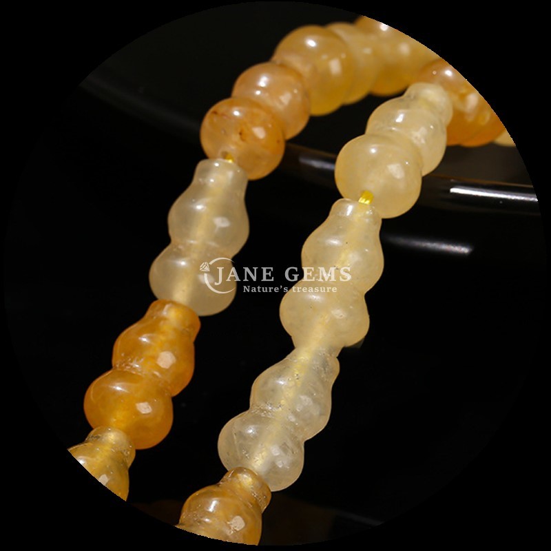 Gourd Shape Beads Crystal Gemstone Vase Shape Loose Bead Strands for DIY Jewelry Making