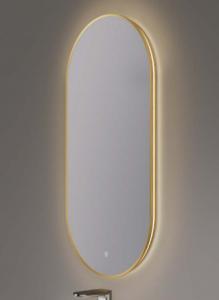 China Aluminum Frame Round LED Illuminated Bathroom Mirrors Waterproof on sale