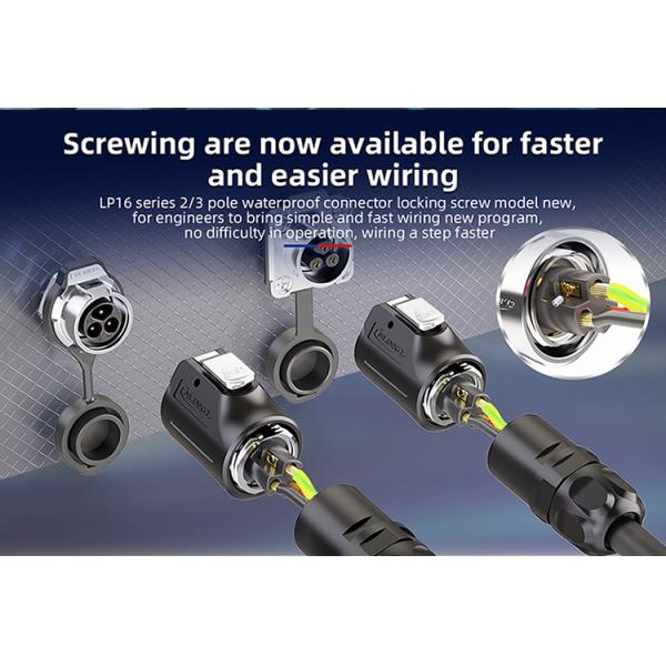 Cnlinko LP-16-3 Pin Metal Wiring Screw Circular Waterproof Aviation Plug Connector
