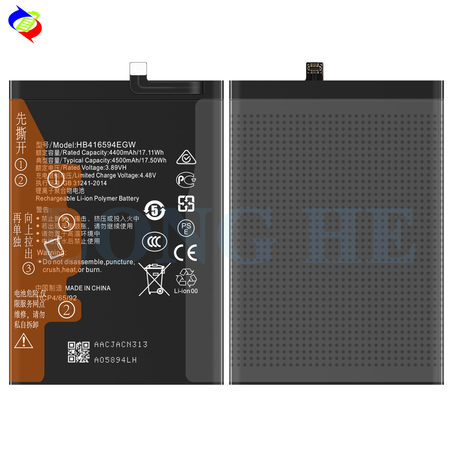4500mAh Rechargeable Batteries HB416594EGW for Huawei Honor X50i X8A X8B 90 Lite 5G Mobile Phone