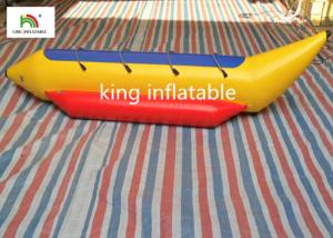 Quality 3 Persons 0.9mm PVC Banana Boat For Amateur Boat Race / Family Adventure wholesale