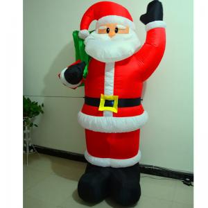 Quality Christmas inflatable santa claus, christmas decoration led inflatable santa claus, santa yard outdoor decoration wholesale
