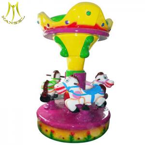 China Hansel used kiddie rides for sale coin operated games fiberglass toys carousel ride on sale