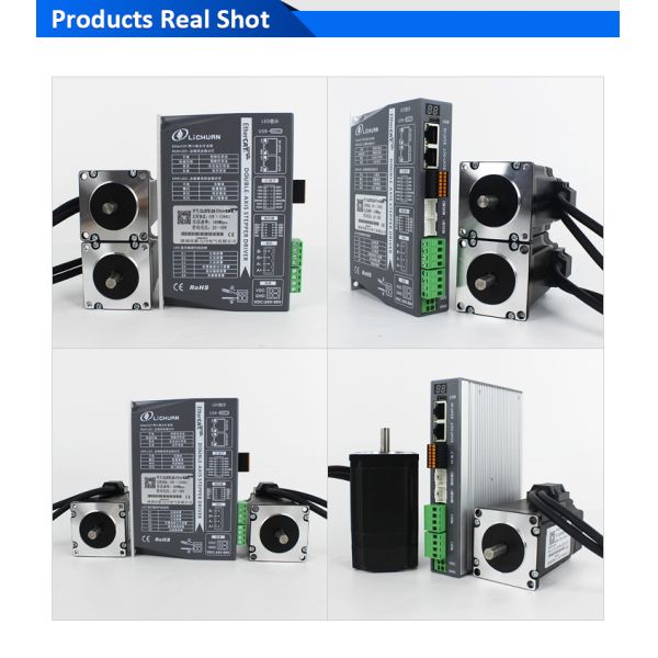 Lichuan 2-Axis DC Closed Loop Stepper Motor Drivers Controller Kit 3.0N.m 2Phase Nema23 DC24V~50V 3.0/4.0A 1000PPR