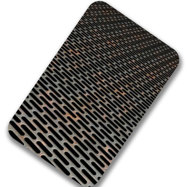 4x8 Pentagon Hole SS 304 Decorative Perforated Metal Sheets For Wall Covering
