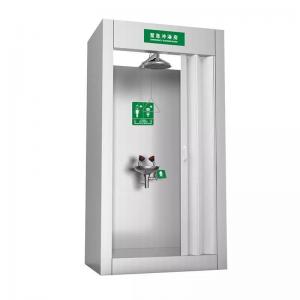 Quality Stainless Steel Eyewash Station Emergency Safety Shower Room For Hospital wholesale