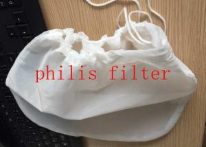 China Micron Nylon Mesh Filter Bags Drawstring For Tea Coffee Nut Milk on sale