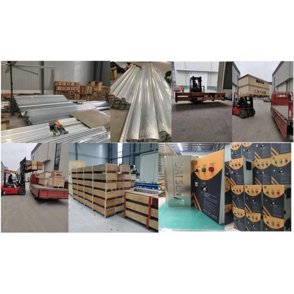 Industrial Ceiling Fans with Gearbox Motor or Pmsm Motor Configured Hvls Fan as Air Blower for Workshop Ventilation and Cooling