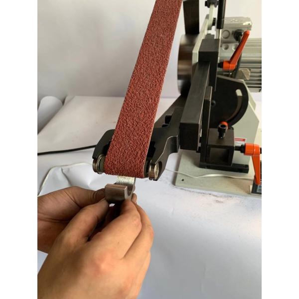 220V 50Hz Manual Buffing Machine 1800x50mm Belt Metal Polishing Machine