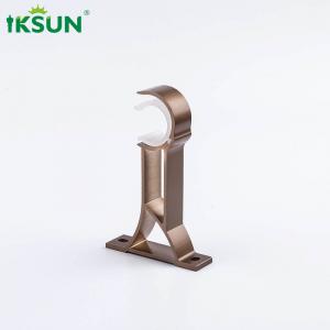 China Dark Gold Single Curtain Rod Brackets 1.1 For Home Decorating on sale